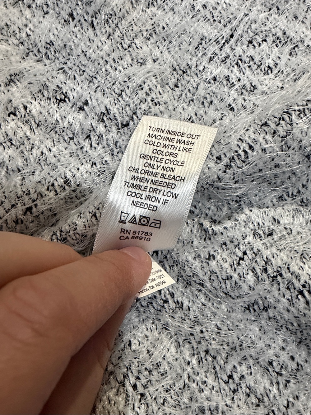 Maurice’s Cozy Open-Front Zebra Print Cardigan Sweater - White & Gray - Picture 5 of 5